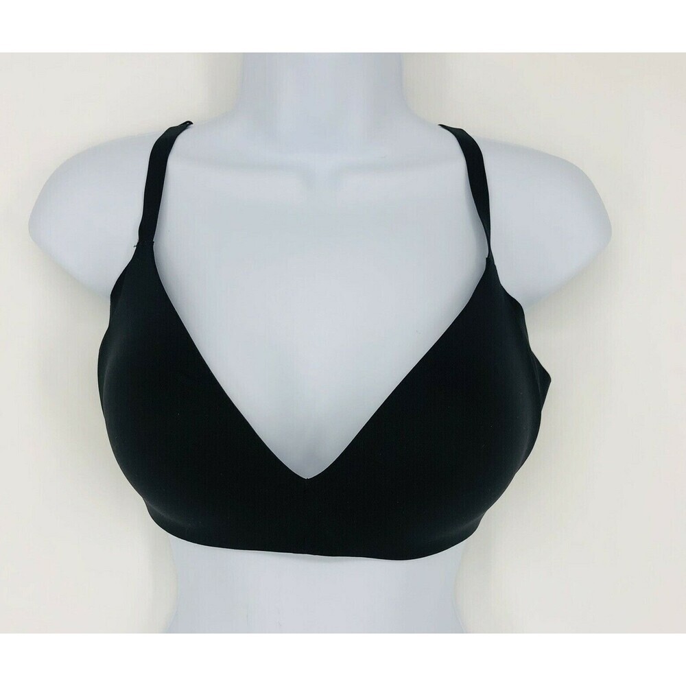 Lululemon Black Take Shape Bra 36C Adjustable Tee Shirt Cupped Bra Smoothing